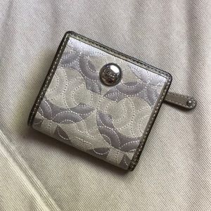 Grey coach wallet